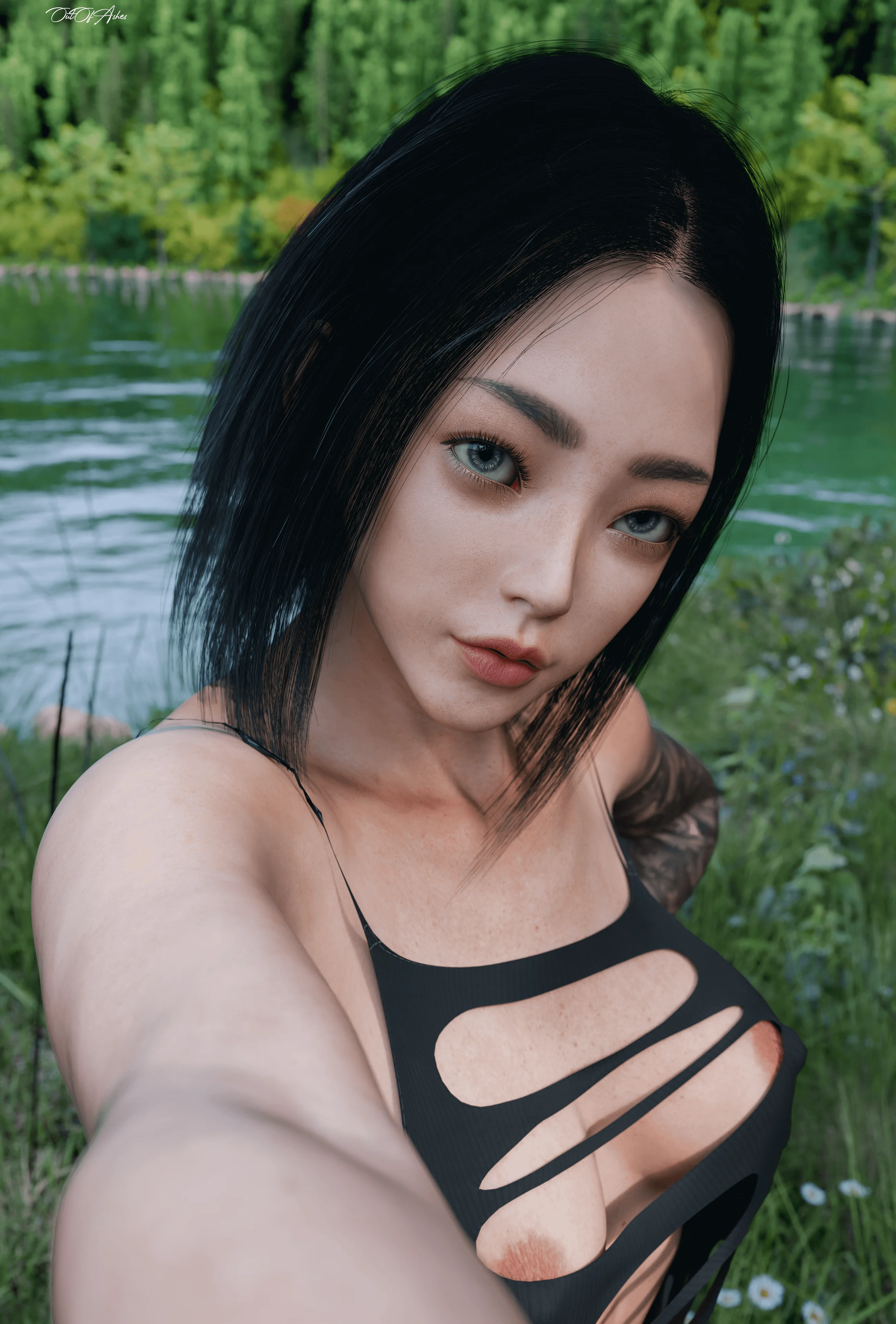 Akira Lake Selfie (SFW) Artwork