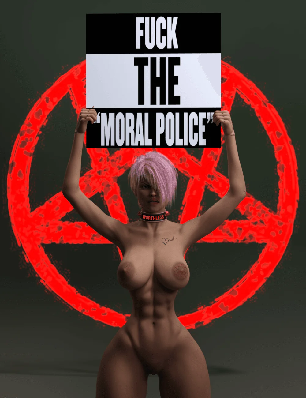 Fuck The "Moral Police" Artwork