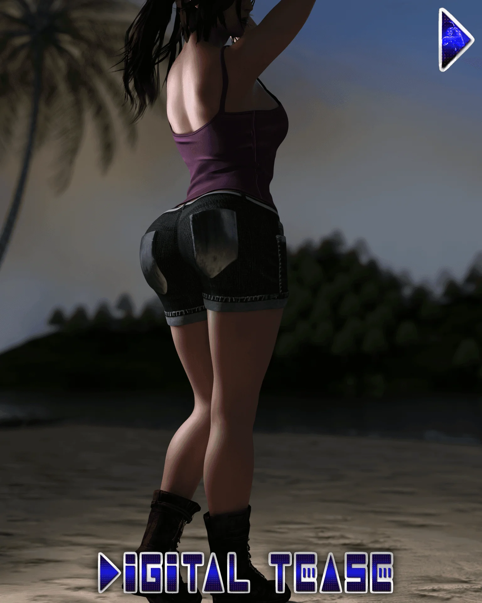 Lara on an island 1 Artwork