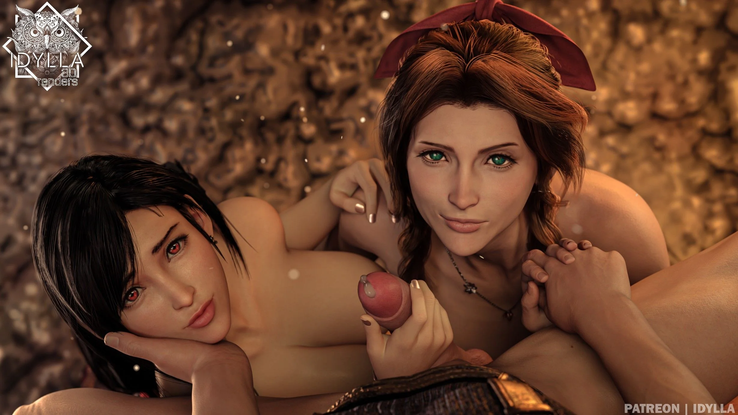 Tifa and Aerith Artwork