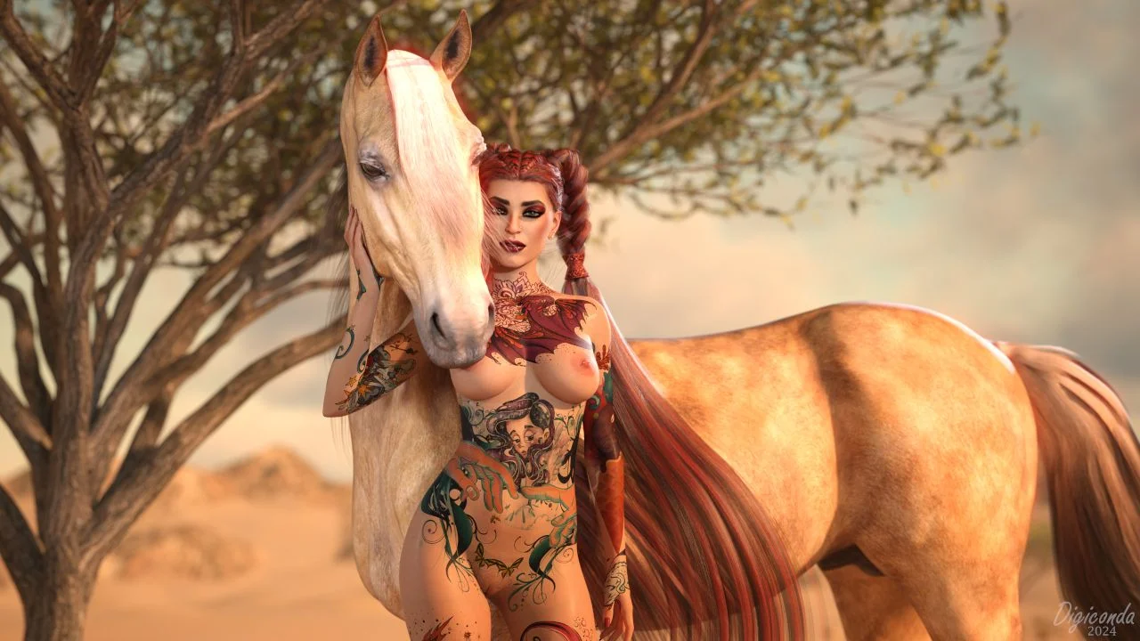 Veronique Desert Horse Artwork